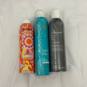 Amika, Moroccanoil, and Living Proof Dry Shampoo Set